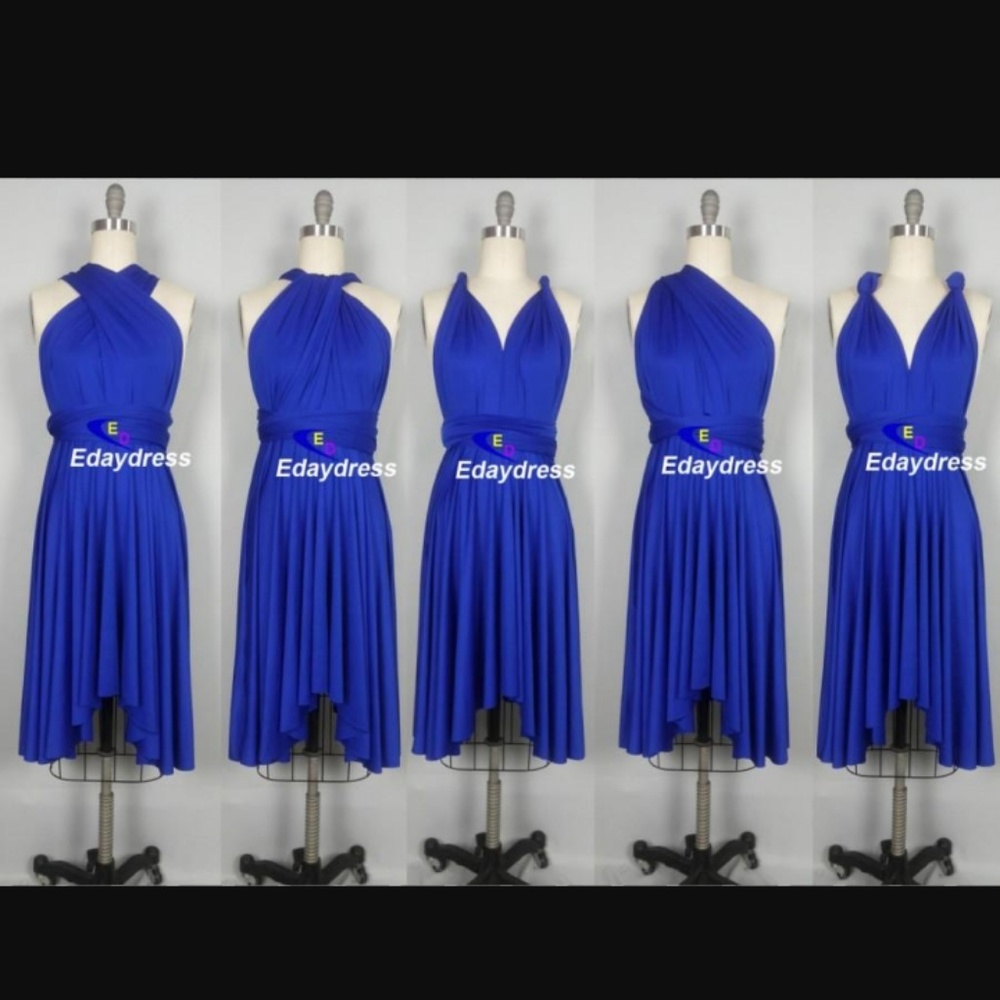 Blue Infinity/ Convertible Dress - Picture 4 of 5